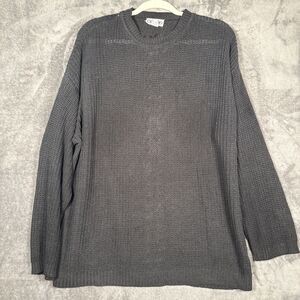 Vintage Skiva Int Dark Gray Knit Sweater Mens Size Medium Top